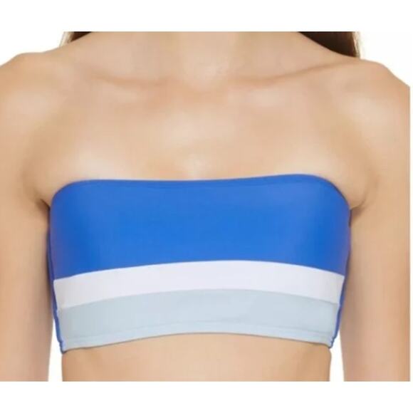 DKNY Colorblock Bandeau Bikini Swim Top, NWT, Small - Picture 1 of 5